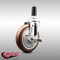 Service Caster 5 Inch 316SS Maroon Polyurethane Swivel 1-1/4 Inch Expanding Stem Caster Brake SCC-SS316EX20S514-PPUB-MRN-TLB-114 - alternate 4